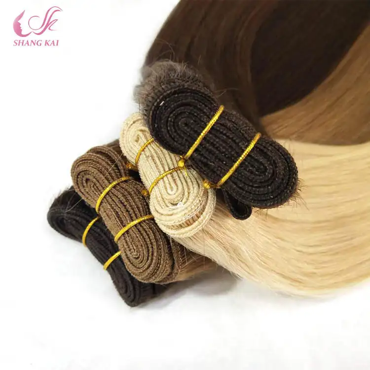 Synthetic Hair Bundles Silky Straight Soft as Real Hair Natural Black Machine Double Weft hair extensions