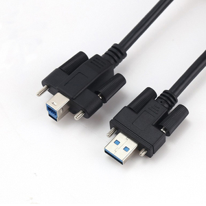 สาย USB 3.0 A ถึง B แผงถ่ายโอนข้อมูลความเร็วสูงติดล็อคเครื่องพิมพ์ USB 3.0 พร้อมสายสกรู - Product Image 1