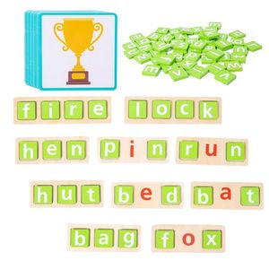 2024 Hot Sale Preschool <strong>Learning</strong> Word Recognition Spelling Memory Matching English Words Spelling Word Game - Product Image 3