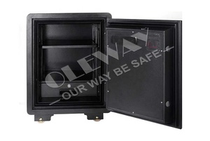 Caja fuerte para el hogar Con bolsa impermeable ignífuga Caja fuerte de seguridad Para objetos de valor en efectivo Teclado electrónico numérico Sistema de alarma dual - Product Image 2