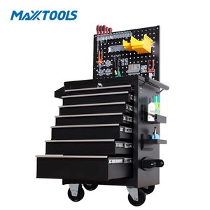 套7抽屉工具柜背板工具箱拉杆箱滚动车库储物柜 - Product Image 3