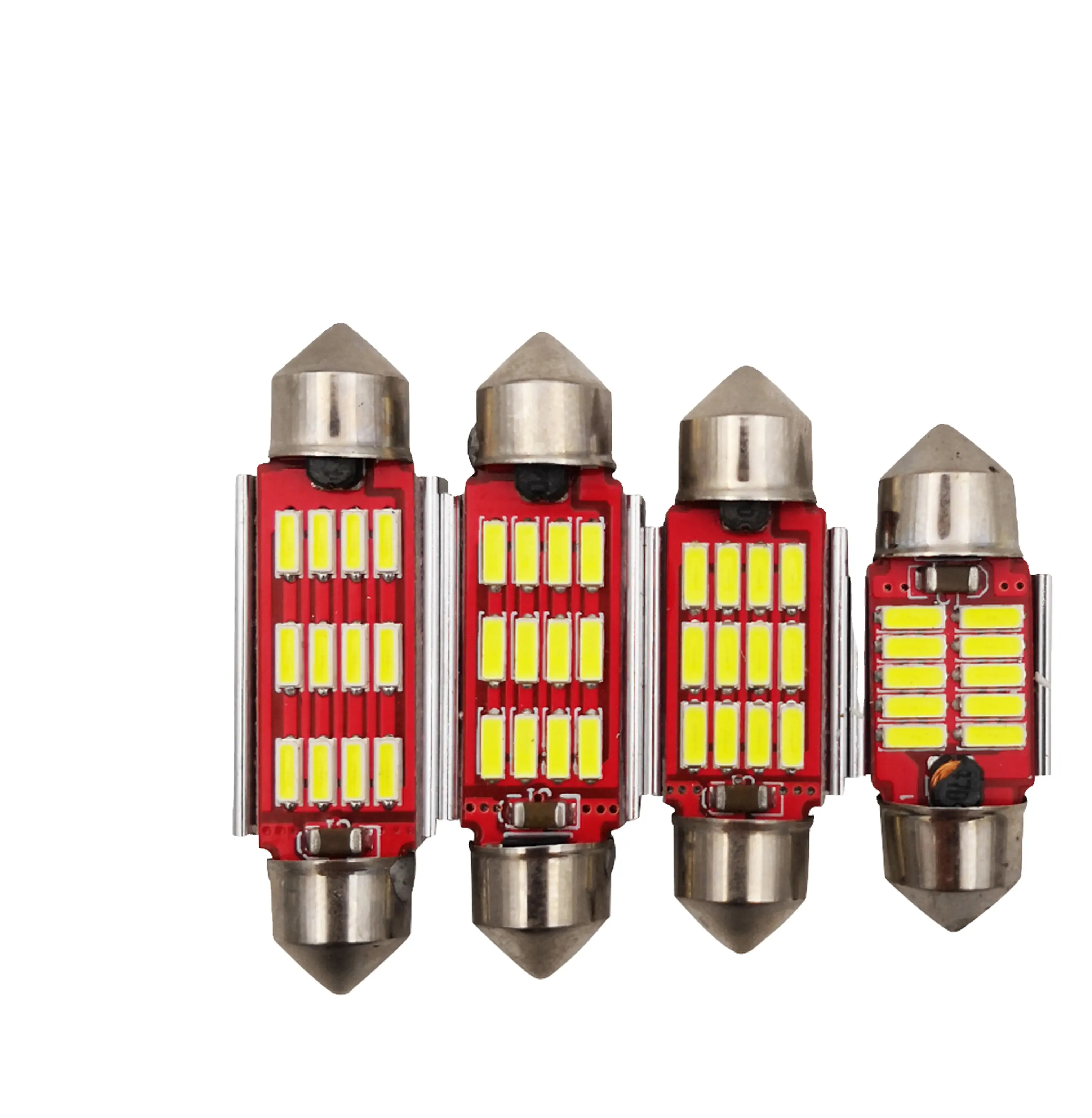 مثالية ليد فائق السطوع 31-41 مللي متر سيارة أدى لمبة اكليل 12SMD 4014 رقاقة القراءة ضوء في canbus سيارة خالية من الخطأ مصباح داخلي C5W Led
