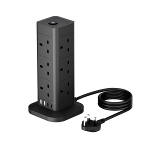 UK <strong>USB</strong> TYPE-C Power Extension <strong>Socket</strong> <strong>Multi</strong> <strong>Function</strong> 3 <strong>Sockets</strong> Power Cube Home Use Power Strip <strong>With</strong> <strong>USB</strong>