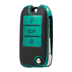 Deri doku yumuşak TPU araba anahtarı durum kapak kabuk için ROEWE RX5 350 360 W5 EI5 EI6 RX3 ZS ZS MG 6 anahtarlıklar çanta anahtarlığı - Product Image 4