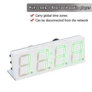 WiFi Timing Clock Modul BT Audio Player automatische Uhr DIY digitale elektronische Uhr Wireless Network Timing
