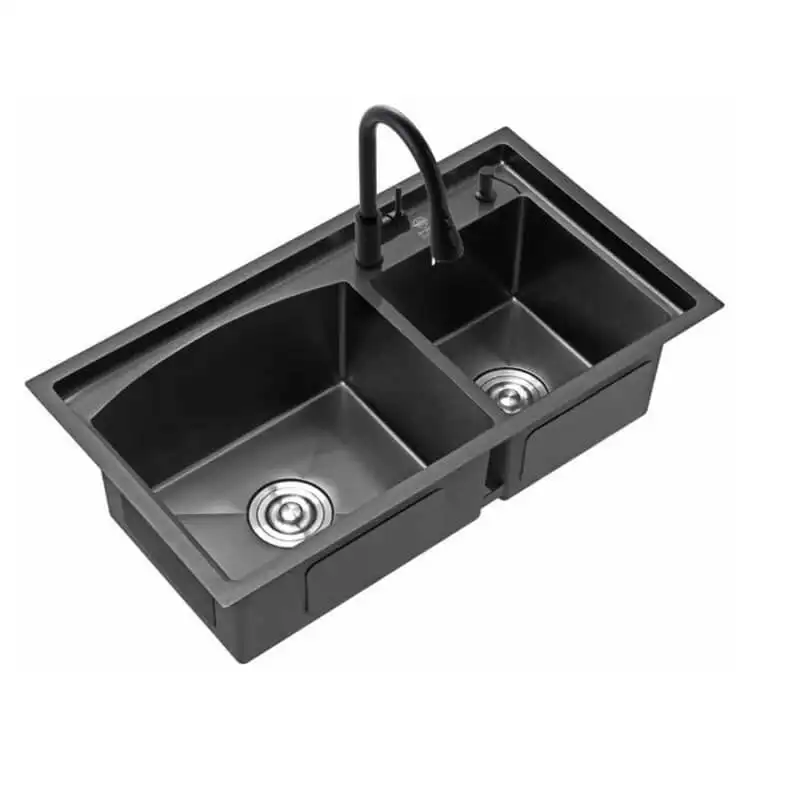 Nano Step Kitchen Sink Handmade Acima Monte Kitchen Sink 304 Aço Inoxidável Hand Made Kitchen Sink