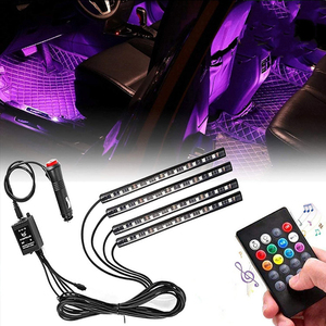 新しいRGB制御車の雰囲気音楽ストリップライト変更なしLEDカラフルなスマート照明 - Product Image 1