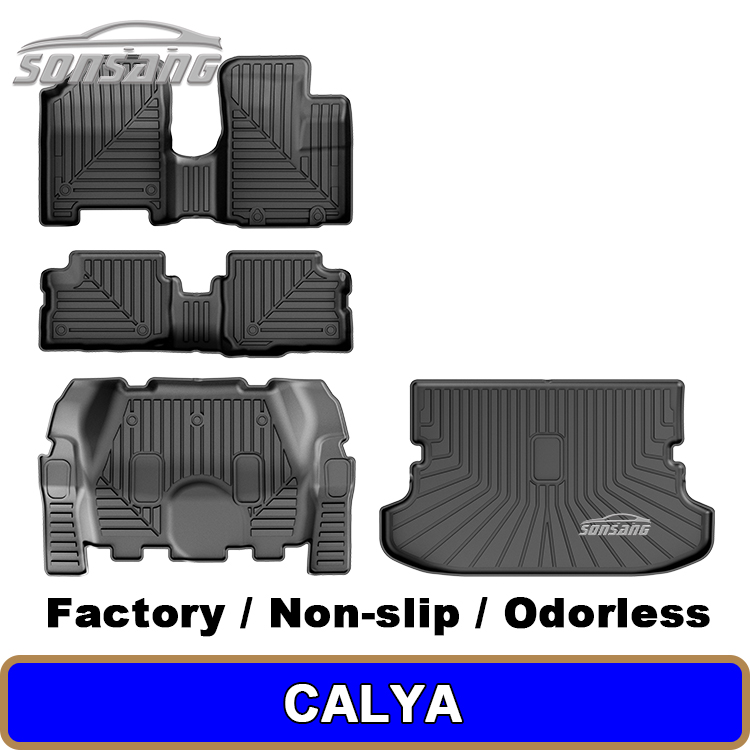 Para Toyota Calya RHD: Alfombrillas para coche + Protector de maletero