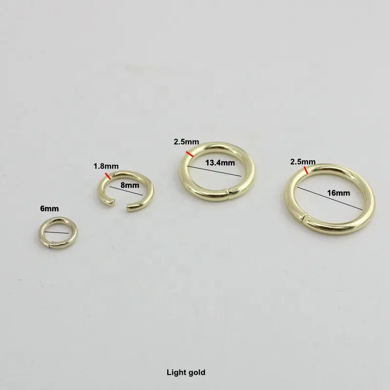 Nolvo العالم الذهب الفضة اللون 8 مللي متر صغيرة يا خاتم ، غير ملحومة البسيطة حلقة للاتصال شماعات ، مباشرة بواسطة مصنع ل رخيصة الثمن