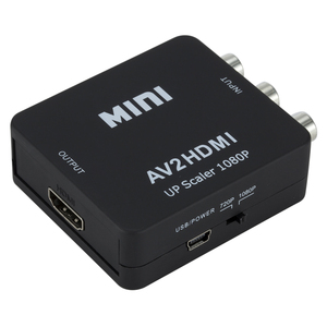 Mini compuesto RCA CVBS AV a HDMI Audio Video Adaptador convertidor PAL/NTSC con Cable de carga USB para pc xbox ps4 tv vh - Product Image 1