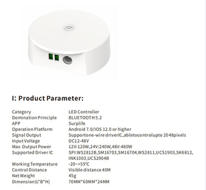 DC12-48V RGB RGBW Smart Wifi UFO Bluetooth светодиодный контроллер синхронизации функция группового управления музыкальный режим работает с Alexa Google - Product Image 3