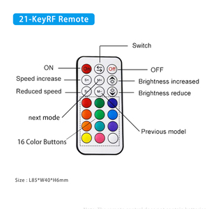 RF беспроводной мини-контроллер Dream Color 1024 Pixel DC 5-24V 6A светодиодный SPI TTL-сигнал Диммер с 21-клавишным пультом дистанционного управления для ламп - Product Image 5