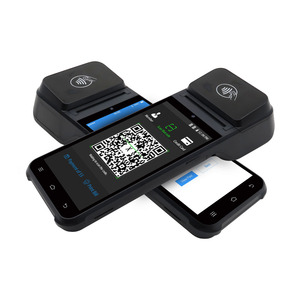 Новое поступление, портативные 5,5 дюймовые умные POS-системы Z92 с NFC-считывателем/термопринтером для этикеток/сканером штрих-кодов Mifare, sim-карта 4g - Product Image 3