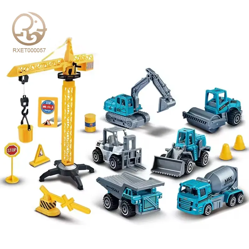 fabrik lieferung samtoy großhandel 164 13 teile dump excavator spielzeug kleines modell auto metall gestanzt lkw legierung auto spielzeug für jungen