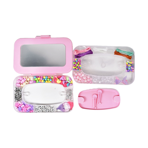 Cô Gái Handmade Beading Quà Tặng Set Với Hộp Gương Trẻ Em Đồ Trang Sức Tự Làm Bộ Dụng Cụ Cho Trẻ Em Làm Vòng Tay Hạt Vòng Cổ Nhà Sản Xuất Đồ Chơi - Product Image 3