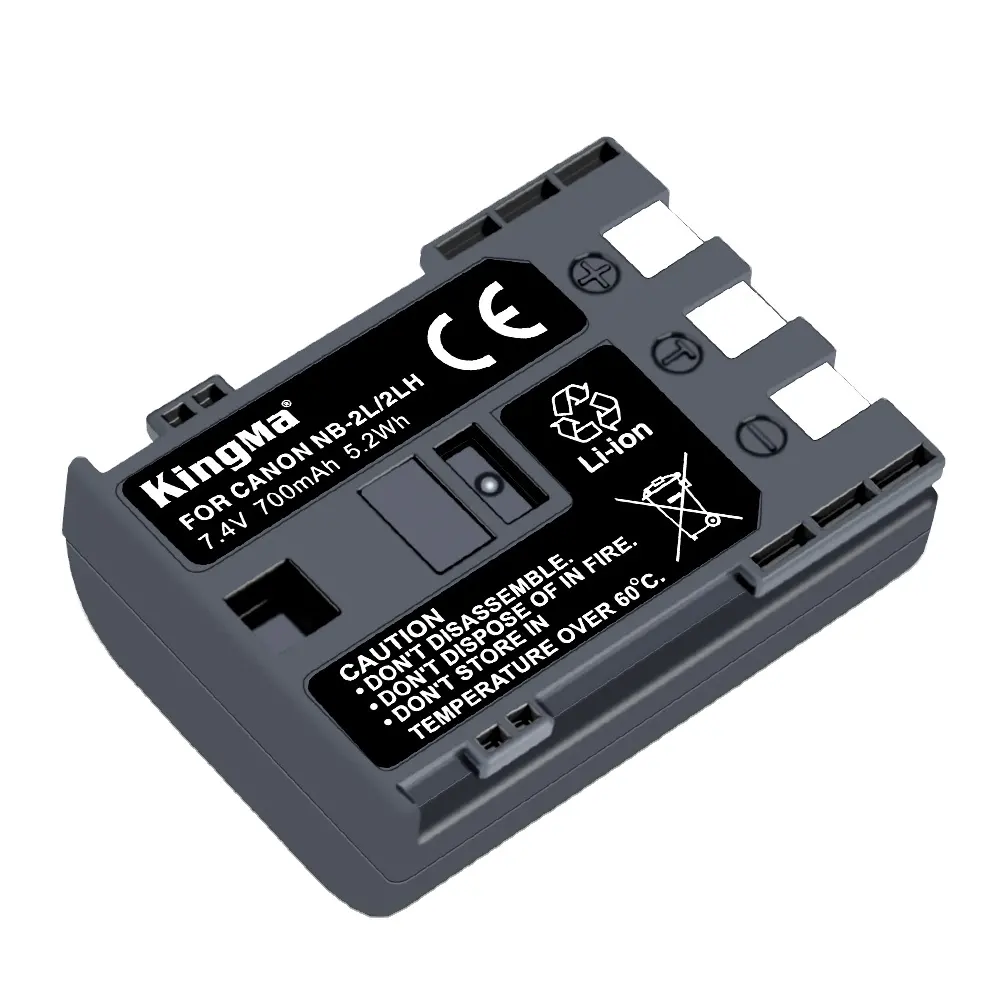 Kingma wiederaufladbare Lithium-ionen batterie NB-2LH NB-2L für Canon 350D 400D S70 S80 G7 G9 batterie