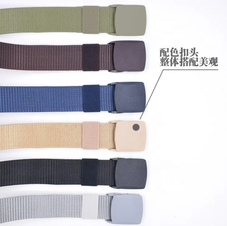 38MM Wholesale Custom Logo Men'S Stretchy Adjustable Woven Braided Men Elastic Stretch Belt With Plastic Buckle