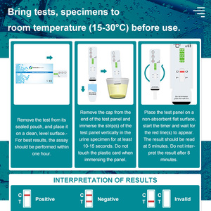 Kit de <span class=keywords><strong>test</strong></span> de diagnostic rapide ETG multi-médicaments en une étape Safecare Équipement d'analyse pathologique à usage domestique - Product Image 6