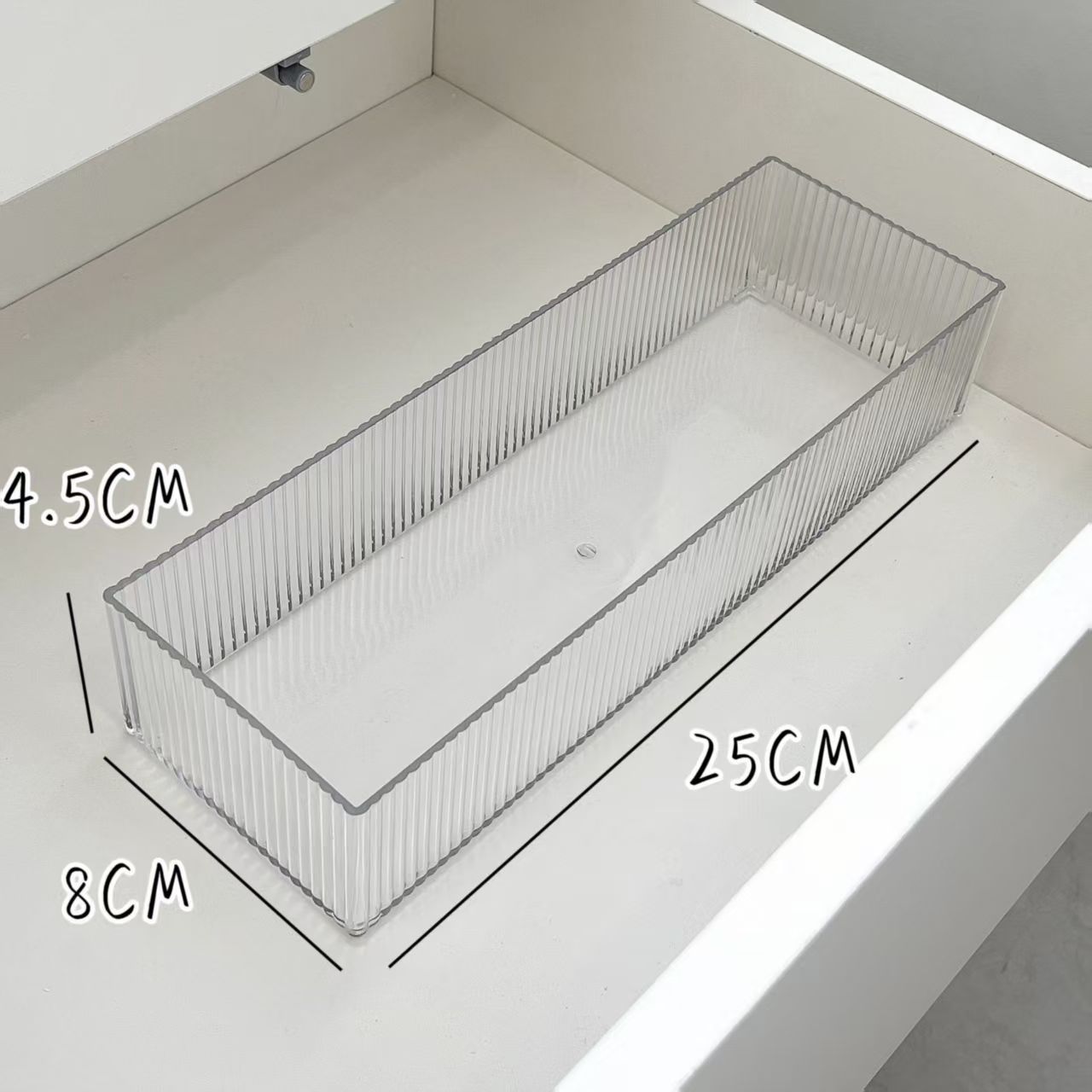 Boîte de rangement transparente - Grand format
