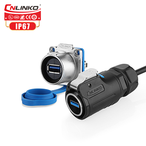 อะแดปเตอร์ cnlinko USB 3.0กับแผง2.0 USB ปลั๊กและซ็อกเก็ต IP68ขั้วต่อ USB กันน้ำ - Product Image 1