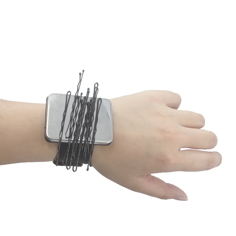 Magnetische Bobbie Pin Haars pangen Armband Elastische Silikon bänder Handgelenk halter für Salon Nähen