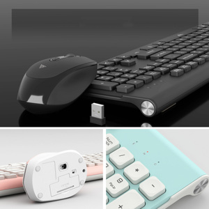 Gamediasキーボードとマウスセットワイヤレス2.4Gホームオフィス用超薄型ワイヤレスキーボードとマウス - Product Image 2