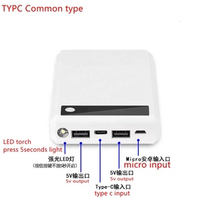 Qc2.0 <strong>Qc3.0</strong> Type C Pd2.0 Pd3.0 Fast Charging 10000mah-20000mah <strong>Power</strong> <strong>Bank</strong> with Type C Housing Case Micro USB <strong>Input</strong> Interface - Product Image 2