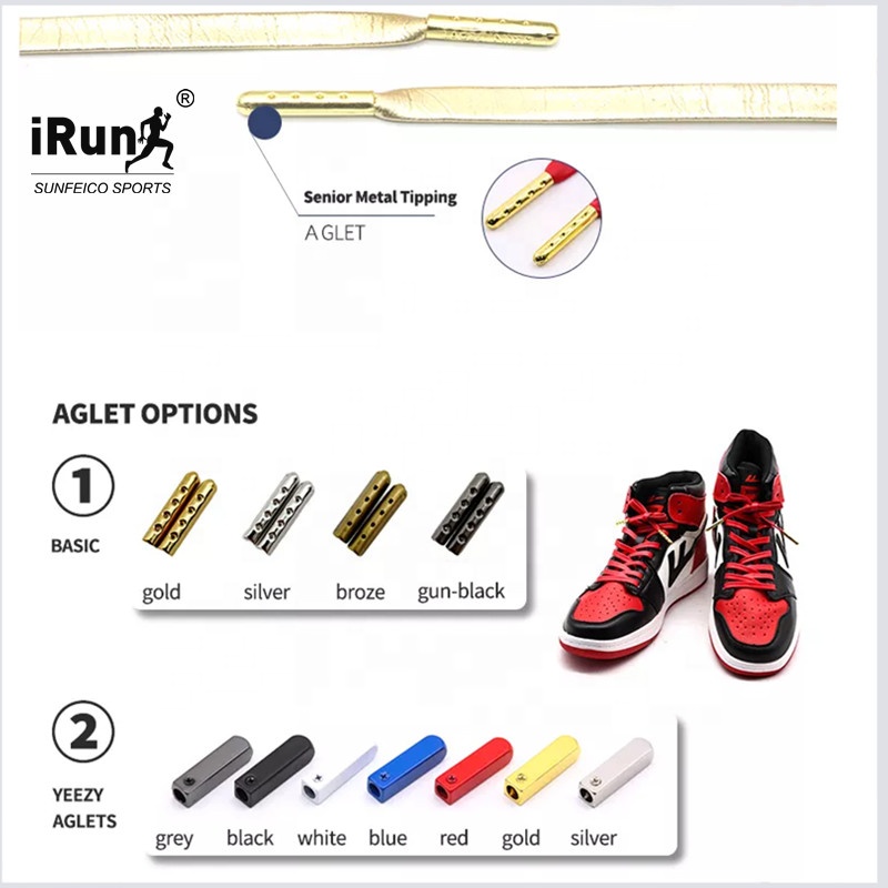 Lacci delle scarpe con aglet