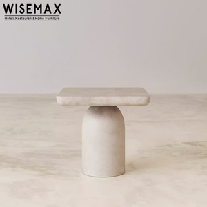 WISEMAX mobilya Modern tasarım beton kahve ve yan masa dikdörtgen merkezi mermi şekli bacaklar ile oturma odası için - Product Image 2