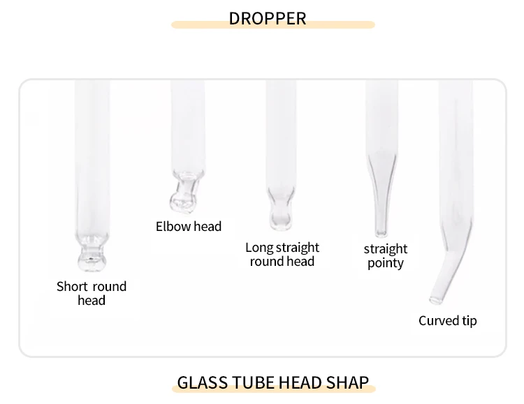 5ml 15ml 30ml Eye Dropper Bottles Flat Shoulder Glass Bottle With Pipette