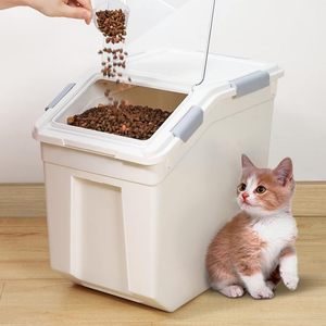 Recipiente De Armazenamento De Arroz De Grande Capacidade Com Copo De Medição Multifuncional Portátil De Armazenamento De Alimentos De Plástico