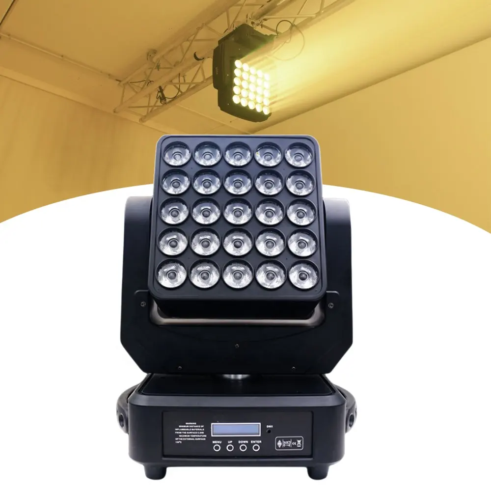 4 en 1 Rgbw Blinder Dj Stage Lights Stand Dmx Led 25 piezas 12W Matrix Moving Head Light