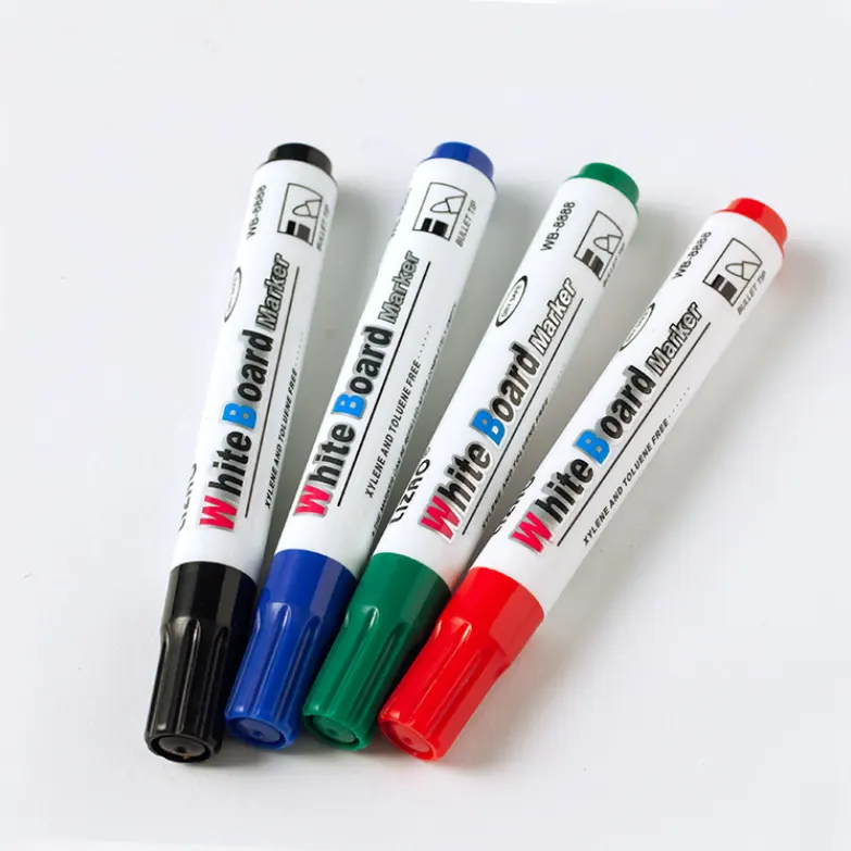 Özel doldurulabilir beyaz tahta kalem çocuk cetvel kalemi kurulu belirteçleri