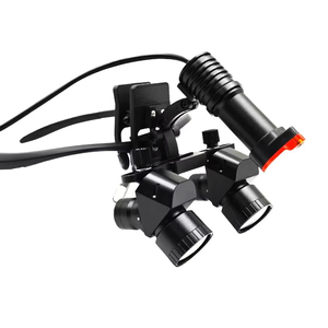 Bán Buôn Hàng Tồn Kho Headband Nha Khoa Magnifier Với Đèn Pha <span class=keywords><strong>LED</strong></span> Xách Tay <span class=keywords><strong>LED</strong></span> Đèn Pha Magnifier Magnifying Nha Khoa Loupes - Product Image 1