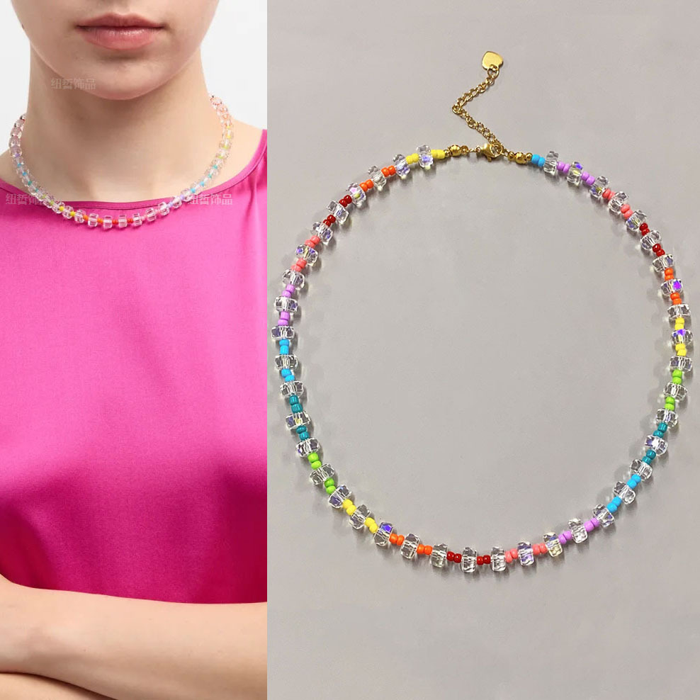 Rainbow knight necklace 44+5cm