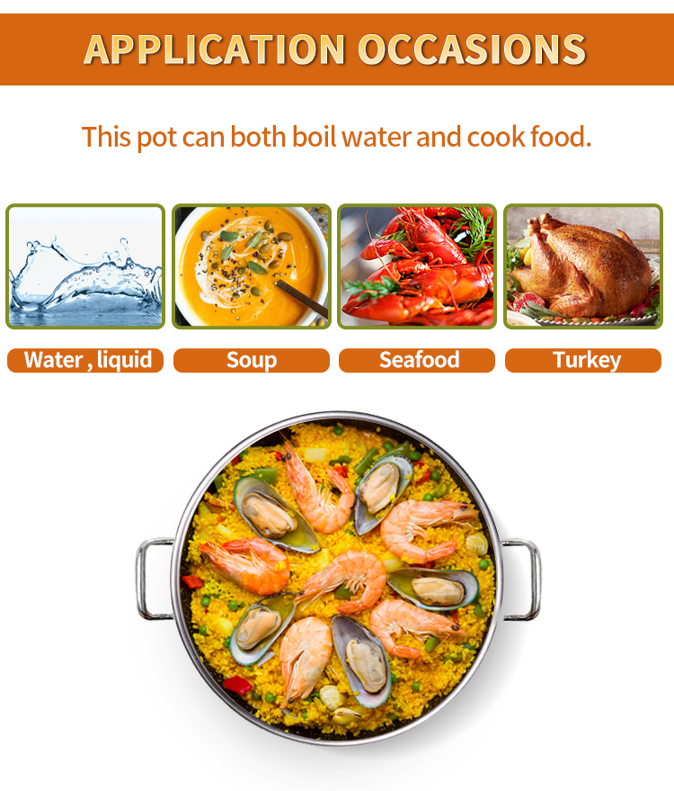 Best quality commercial ramen cooking stock pot with lid gas faucet tap