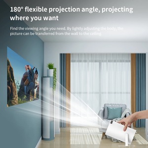 7T STICK Mais Novo HY300 Full Hd Home Theater Vídeo Projetor Inteligente <span class=keywords><strong>Android</strong></span> Telefone Sem Fio Projetor Portátil Mini 4k Projetor