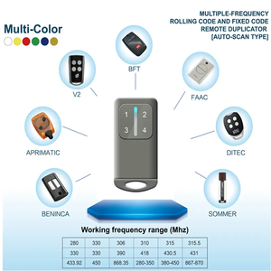 Universelle automatische Tür fernbedienung mit automatischer Funktion Wasserdichter Rollt or sender 280-868MHz Gate Duplica tor - Product Image 3