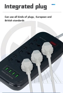 <strong>Socket</strong> <strong>with</strong> USB for Home Use Multifunctional British European Specifications <strong>Multi</strong> Hole <strong>Socket</strong> <strong>with</strong> <strong>Switch</strong> Plug Wiring Board - Product Image 5