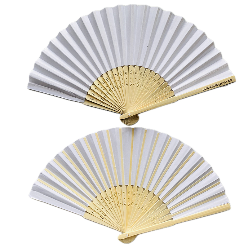 PAPER fan with text,please send text