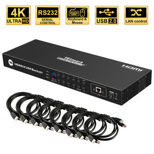 TESmart USB2.0 16端口KVM交换机，带19英寸屏幕服务器机架KVM，用于项目 - Product Image 2