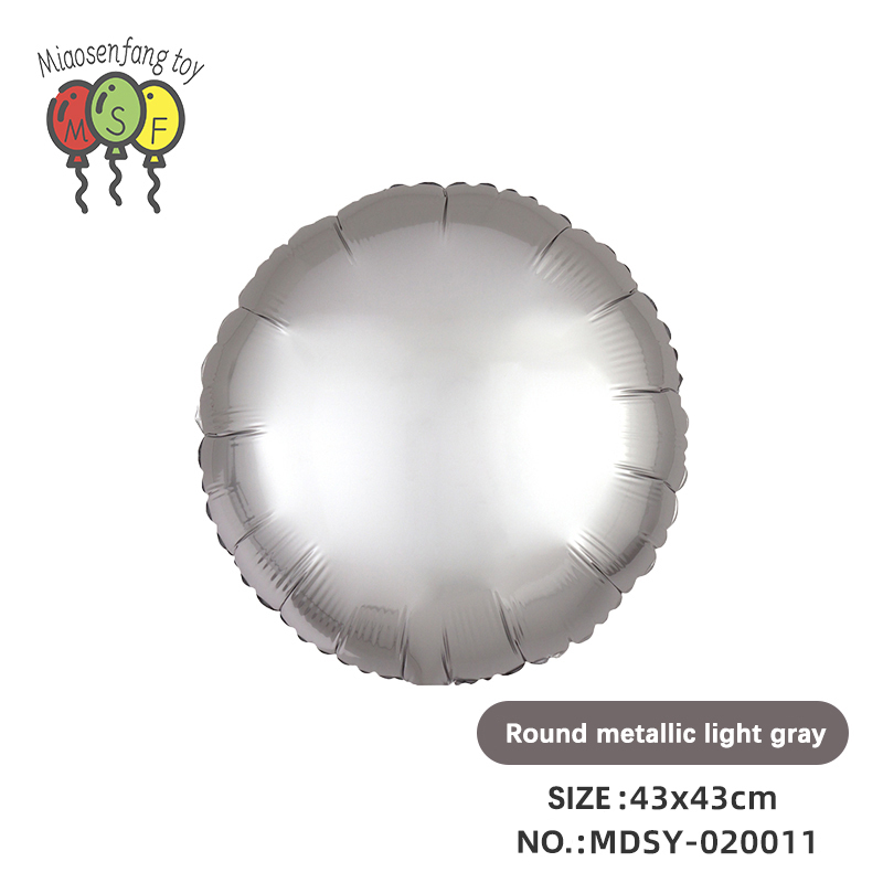 Grigio chiaro metallizzato rotondo