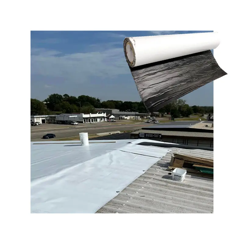 Плоская белая водонепроницаемая мембрана Tpo для крыши/подвала/гаража/туннеля TPO самоклеящаяся гидроизоляционная конструкция дома