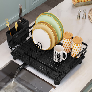 High Quality Two-Tiered Metal Dish Rack Standing <strong>Type</strong> with <strong>Excellent</strong> for Cleaning Tool &amp; Storage Direct From Factory - Product Image 5