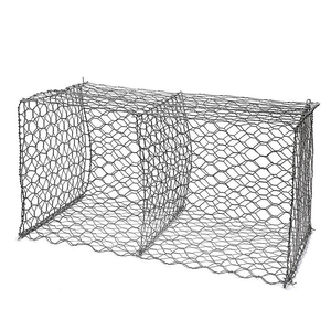 Rete metallica intrecciata in ferro zincato 1x1x2 catena di collegamento Gabion Box con forma a foro esagonale