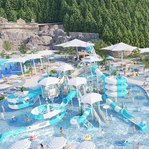 Solução Turnkey Outdoor Water Park Fibra De Vidro Water Slides Wave <span class=keywords><strong>Pool</strong></span> Design Service - Product Image 2
