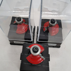 TUOKE 8mm Shank CNC Router Bits Woodworking Cutter Tools 'A' Type <strong>Curved</strong> Round Bit Cemented Carbide <strong>Drill</strong> Bits for Wood Cutting