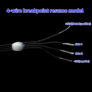 Aoying DC12V двойной сигнал 4-контактный Рождественский уличный декоративный светодиодный световой сигнал со звездами программируемый RGBIC Pebble Pixel Fairy Light - Product Image 5