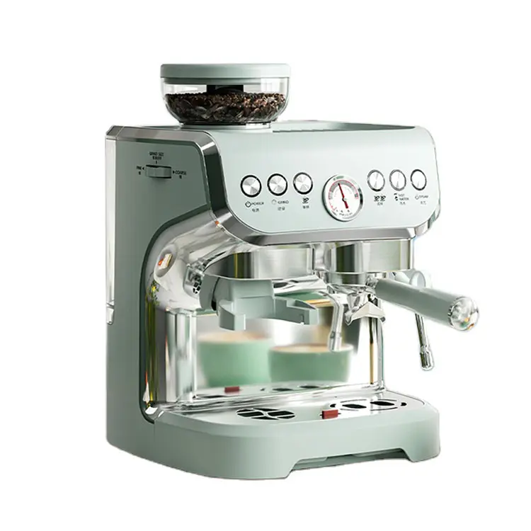 Elektrische 19 Bar Pomp Druk Expresso Cappuccino Maker Automatische Espresso Pods Koffiezetapparaat Voor Thuisgebruik