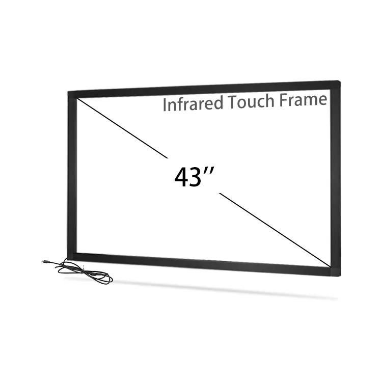 43 ''USB pannello touch screen a infrarossi, IR multitouch dello schermo del monitor, touch screen A Infrarossi video wall kit di sovrapposizione